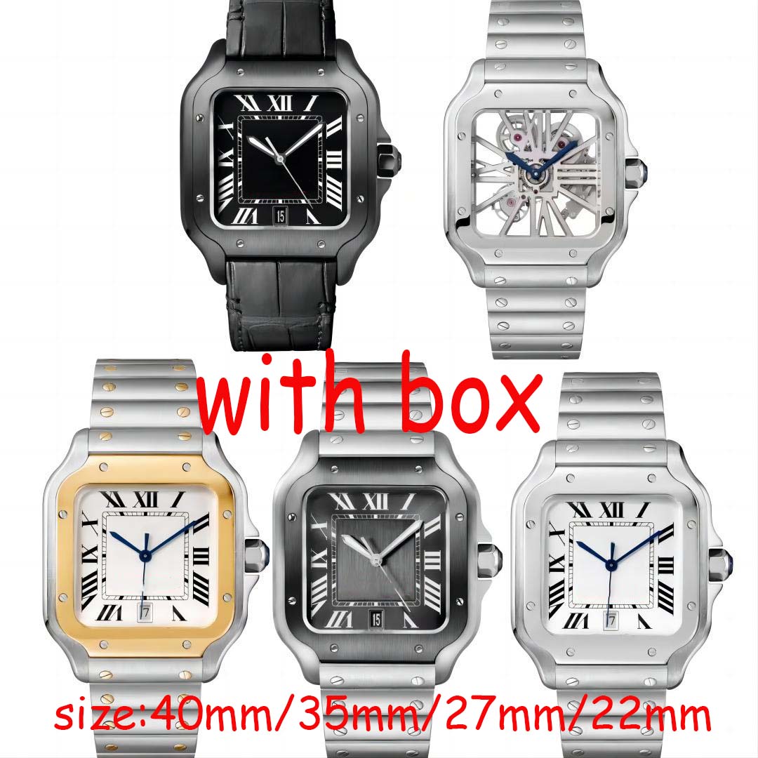 Luxury 40mm Designer Watch 316L Stainless Steel Wristwatch with Sapphire Crystal and Diamonds