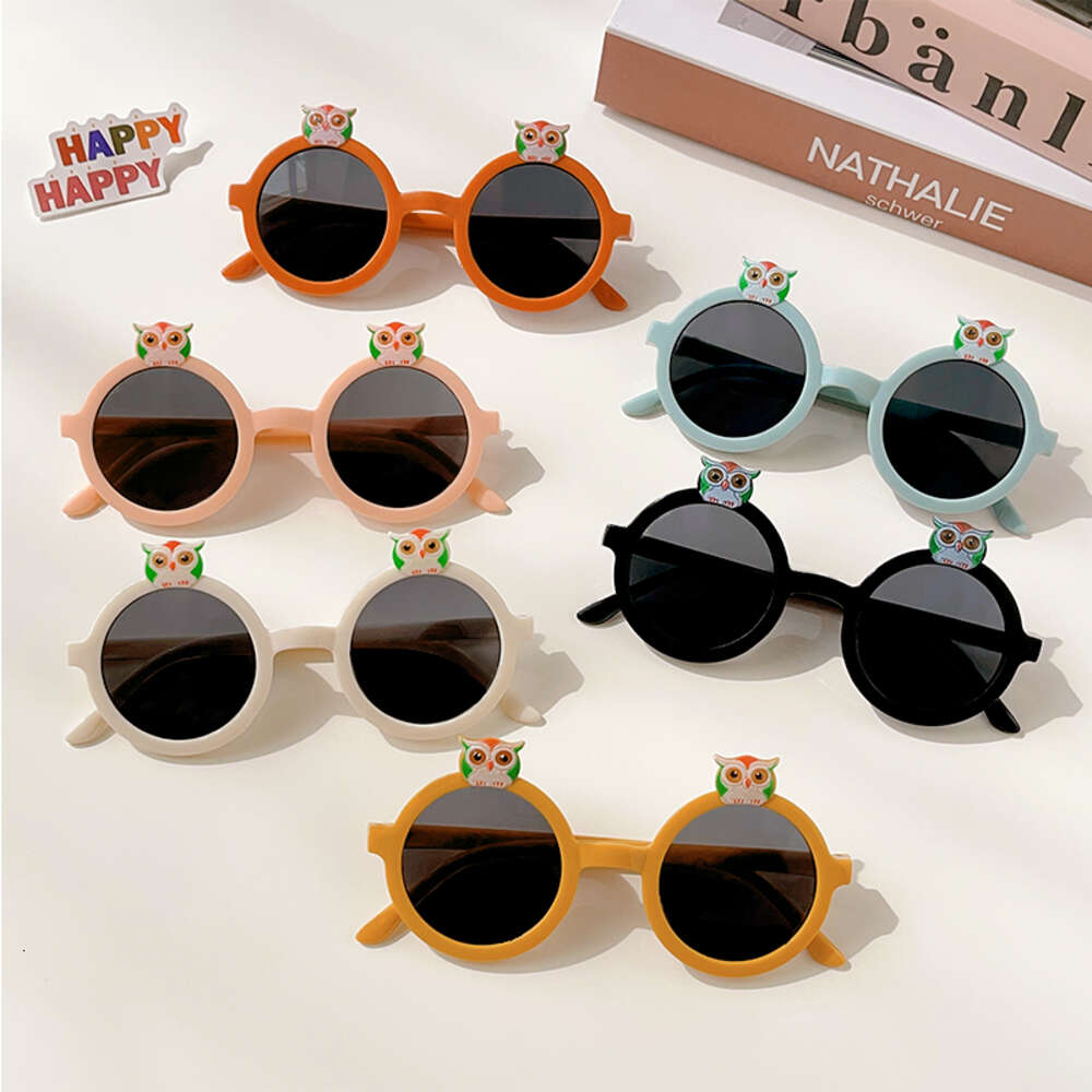 2023 Children's Colors Cartoon Animal Shape Fashion Round Girls Boys Cute UV 400 Protection Kids Polarized Sunglasses