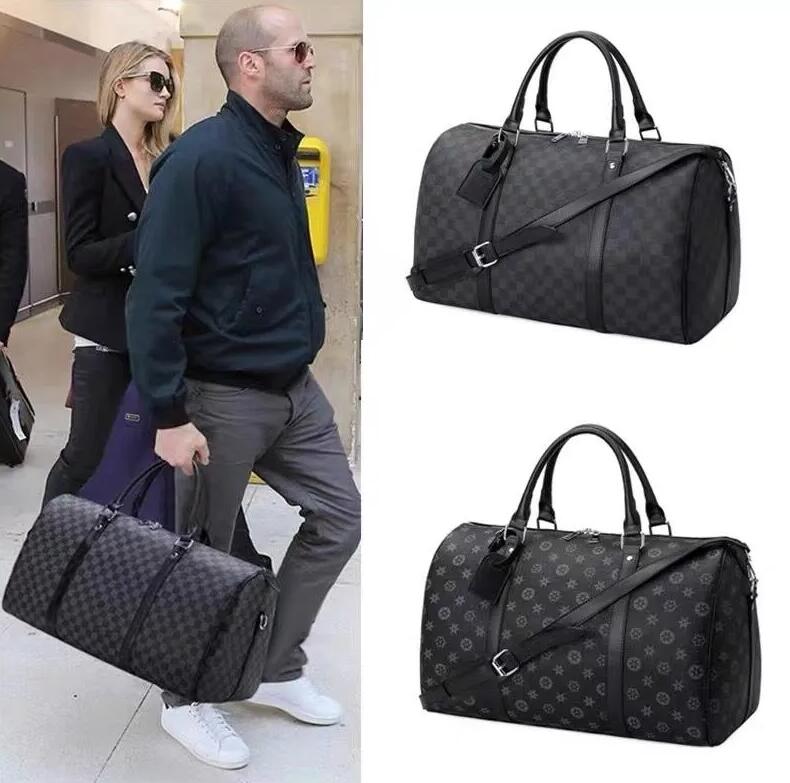 designer duffle bag Men women fashion travel bag Large capacity Zipper coated canvas pu leather hand bill shoulder crossbody travel bag