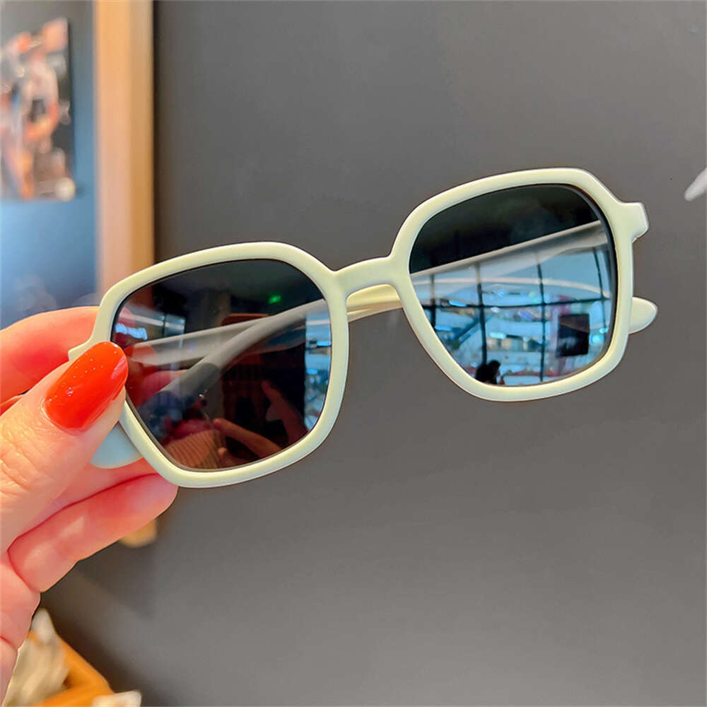 New Kids Fashion UV Sunglasses Square Polarized Sun Silicone Flexible Children Glasses Vintage Boys Girls Shades Eyewear