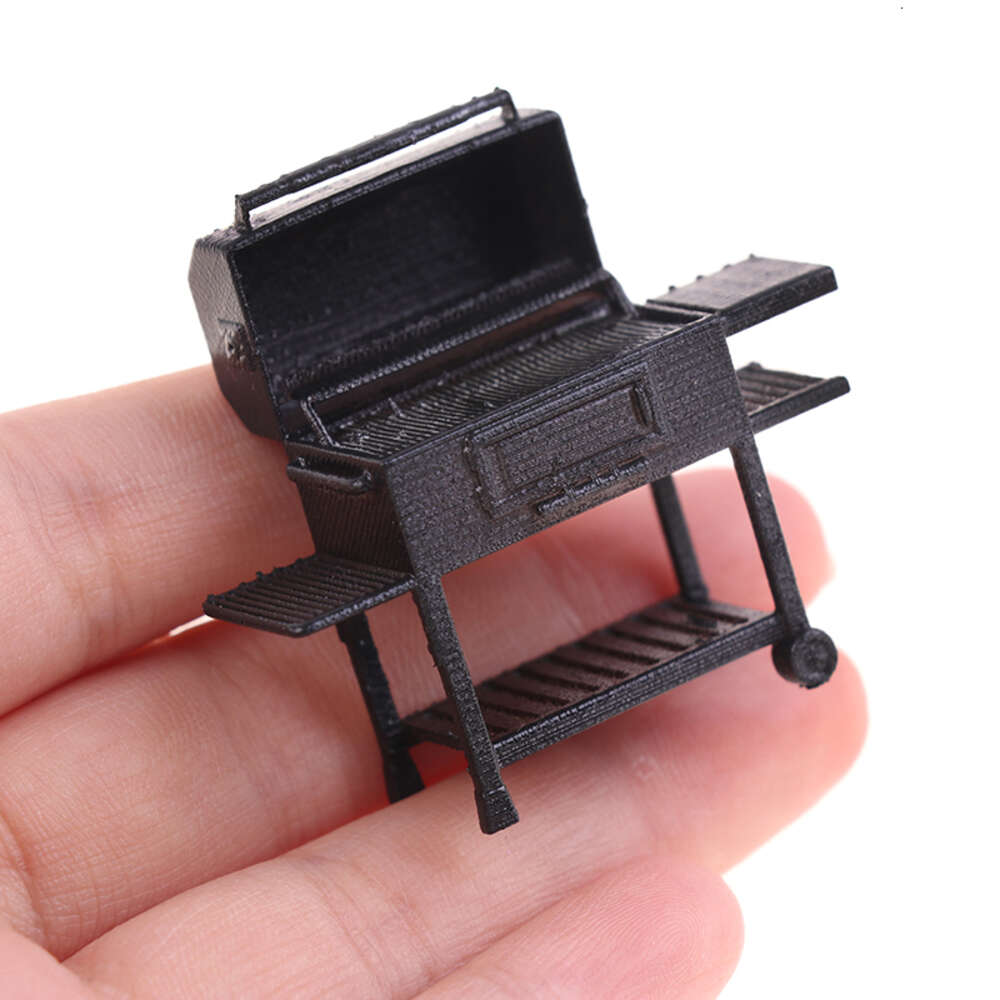 1/20 Scale Miniature Mini Furniture BBQ Grill Gadget Model Kitchen Accessories For Doll House Decor Pretend Play Toys
