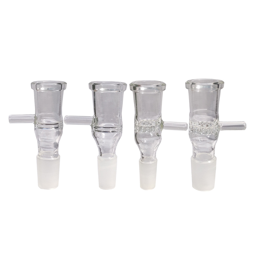 14/18mm Male To 18mm Female Tiodw Glass Bowl Attachment with Handle Include 50pcs 304 Stainless Steel Screen