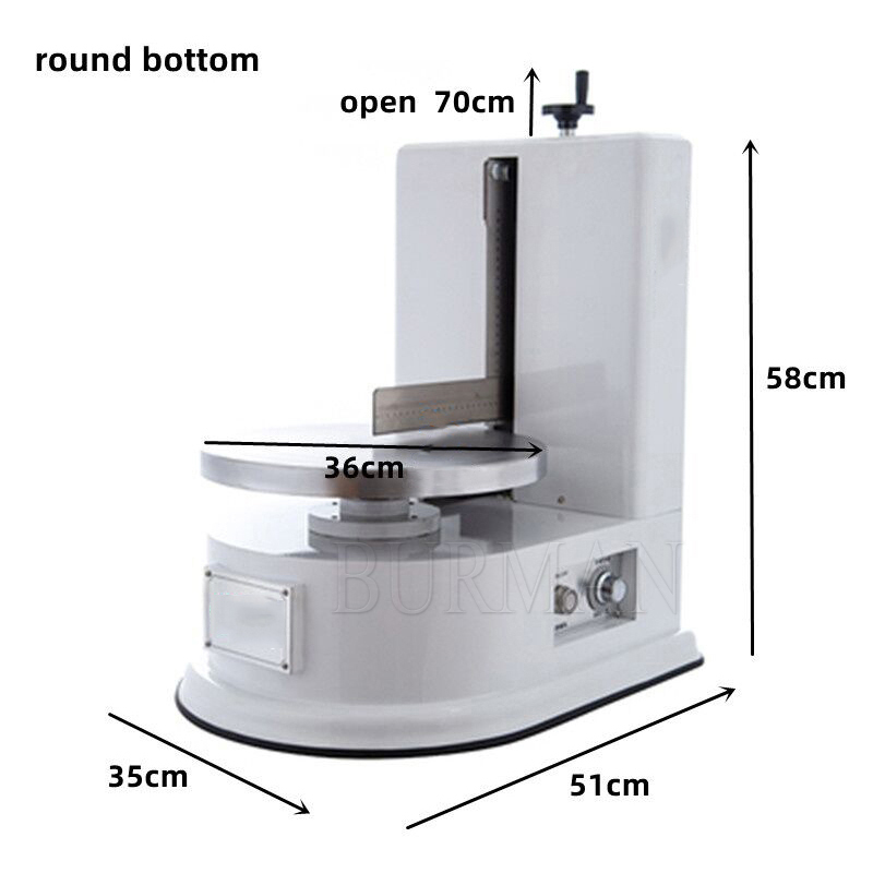 Bakery Equipment Birthday Cake Automatic Decorating Cream Depositor Smoother Frosting Coating Icing Spreading Machine