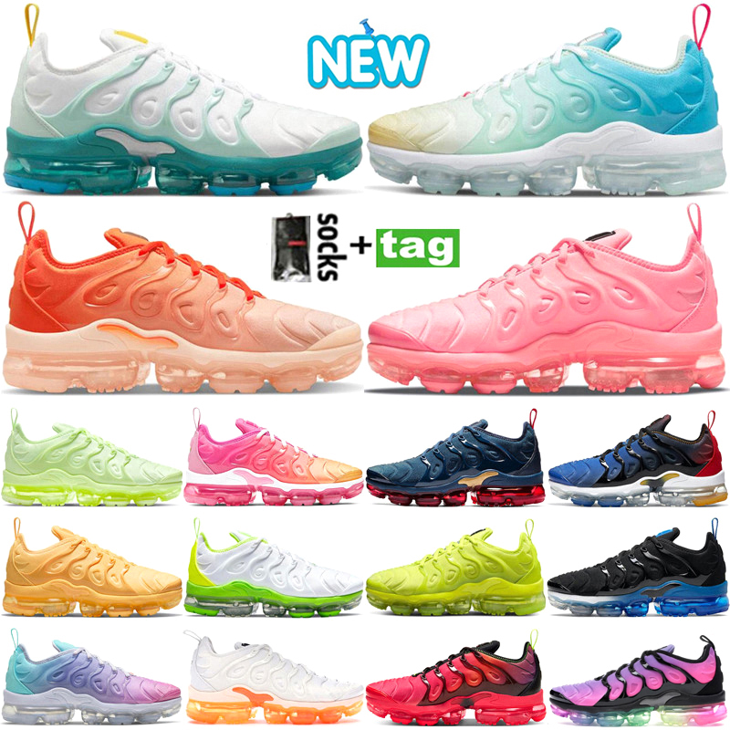 2025 Newest Designer Tn Plus Mens Running Shoes Since 1972 Mint Foam Laser Blue University Orange Gradients Bubblegum Cherry Tennis Ball Men Women Sneakers Trainers