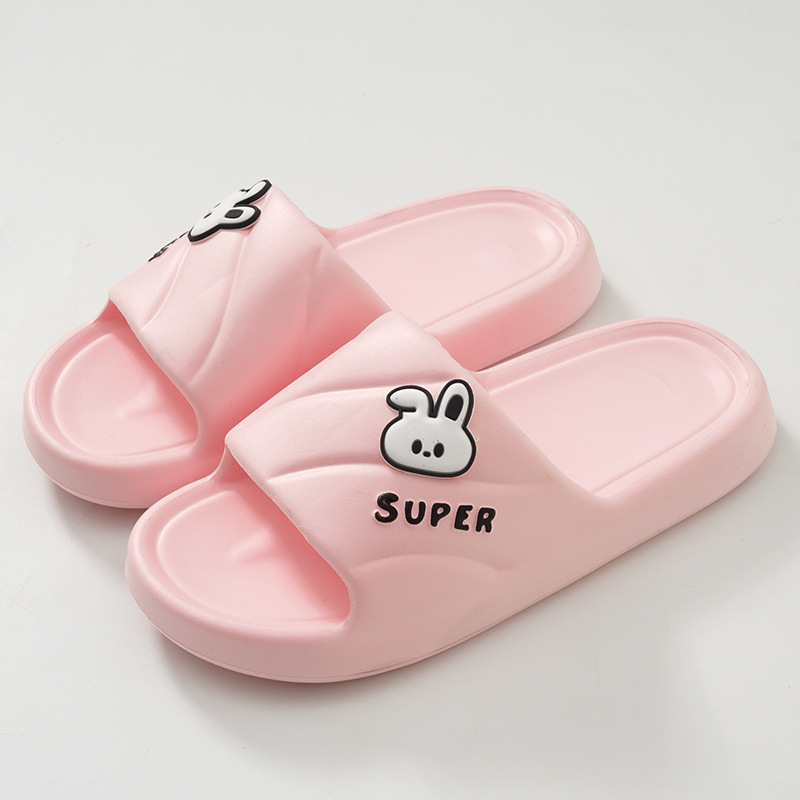 Summer Soft EVA Non-Slip Odorless Unisex Bathroom Cool Slippers with Thick Sole