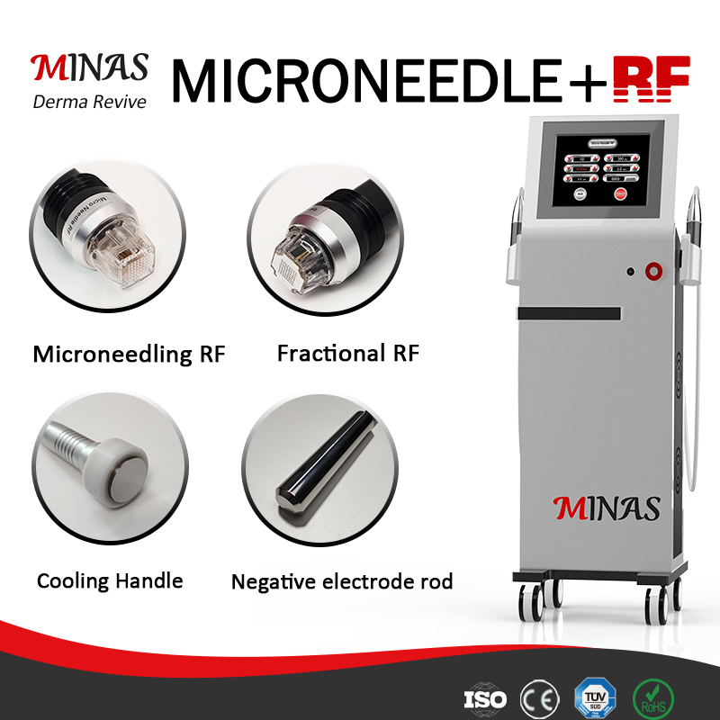 2in1 fractional rf microneedling machine with cryo cold hammer stretch marks scar remover rf fractional micro needle machine