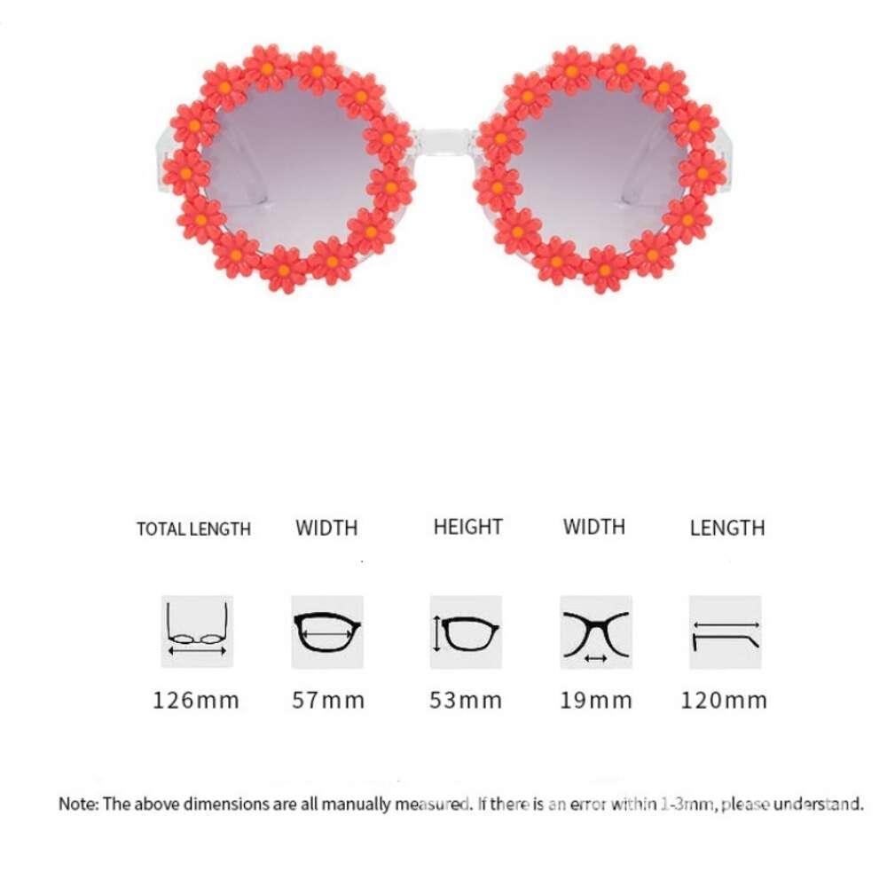 2024 Summer New Children's Folding Daisy Sunglasses Kids Lovely Childlike Fun Sun Glasses Sweet Travel Vacation Girls Eyewear