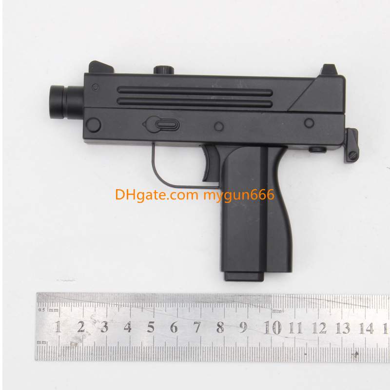 MIni UZI Foldable Metal Toy Gun Soft Bullets Exquisite Model Portable Look Real Collection Outdoor Cs Pubg Game Prop Fidgets Toy for Boys Adult Birthd