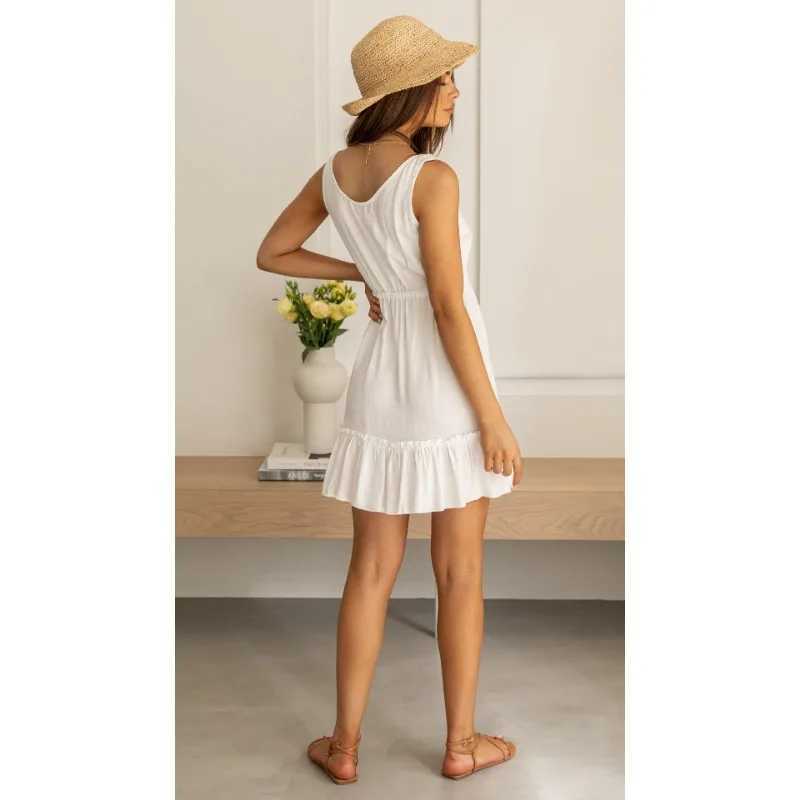 Basic Casual Dresses Solid Casual Loose Summer Long Dresses For Women 2024 Elegant Pretty Womens Plus Size Midi Dresses Simple Female Maxi Dress Y2405