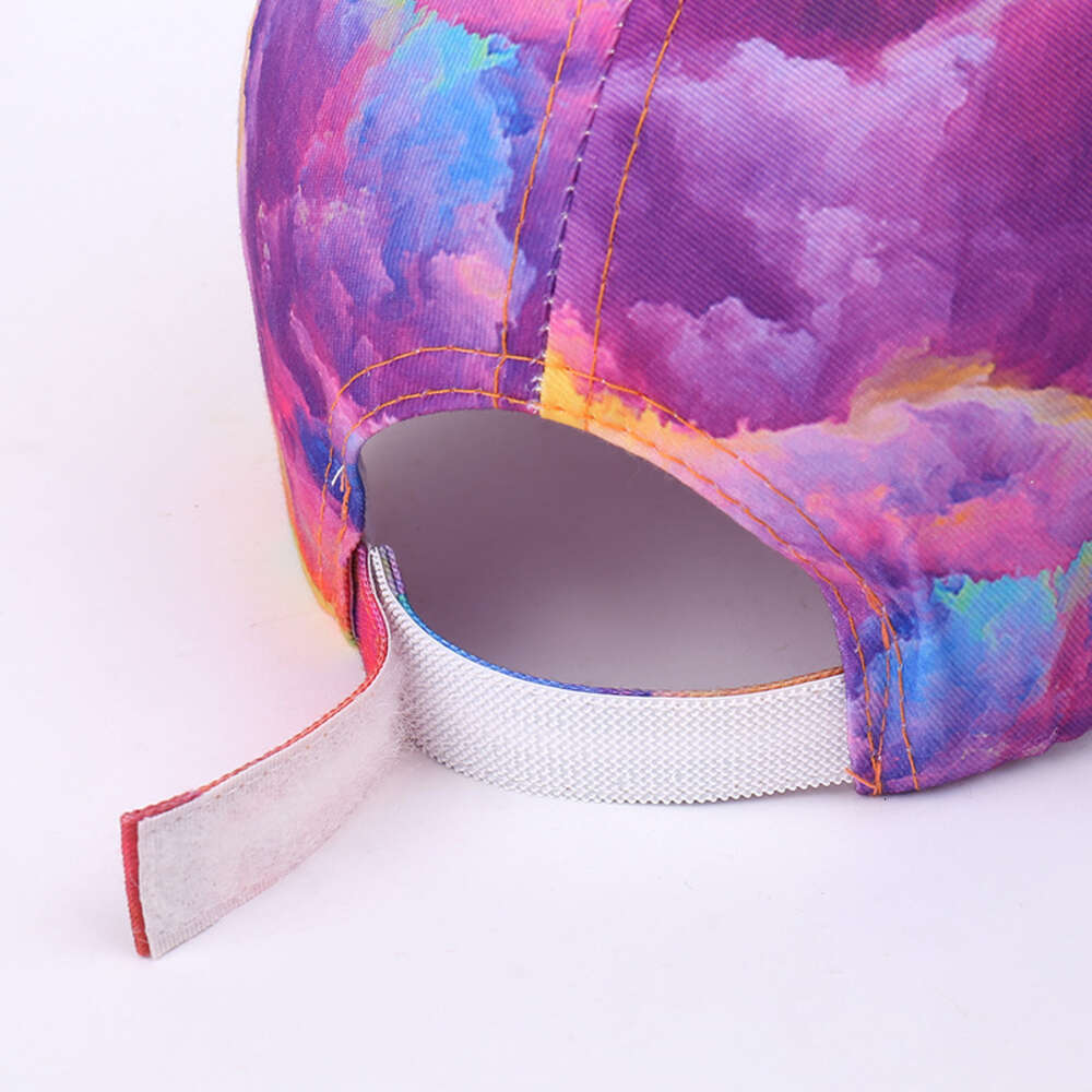 New Tie Dyed Baseball for Men and Women Graffiti Outdoor Sunshade Duck Tongue Sunscreen Sun Hat H517-10.5