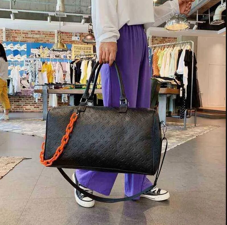 Duffel Mens Designer Travel Bag Clutch on Luggage Bag Men basketball totes keepall 55CM Clear Handbag Women Duffle Bags