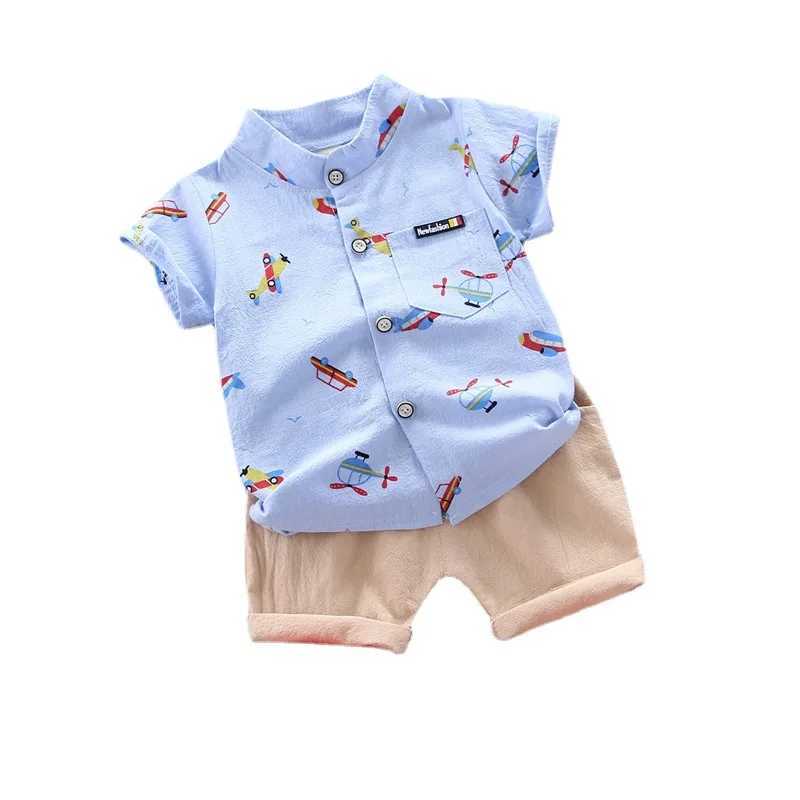 Clothing Sets 2024 Summer Leisure Clothing Fashion Boys Set Top and Shorts 2PCS Boys Baby Clothing Set Boys Baby Clothing WX94352
