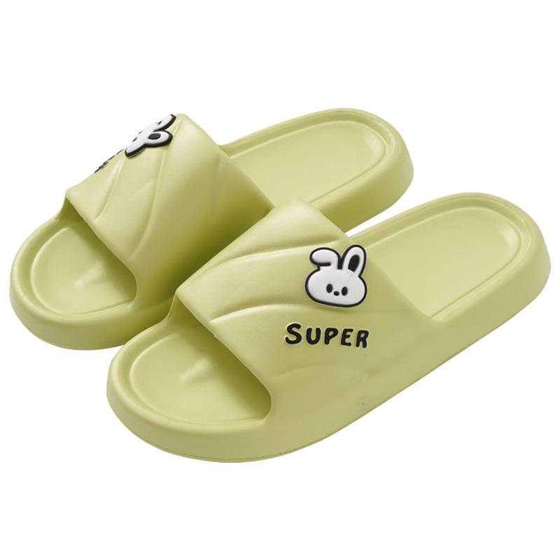 Summer Soft EVA Non-Slip Odorless Unisex Bathroom Cool Slippers with Thick Sole