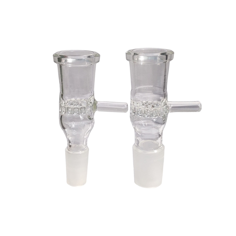 14/18mm Male To 18mm Female Tiodw Glass Bowl Attachment with Handle Include 50pcs 304 Stainless Steel Screen