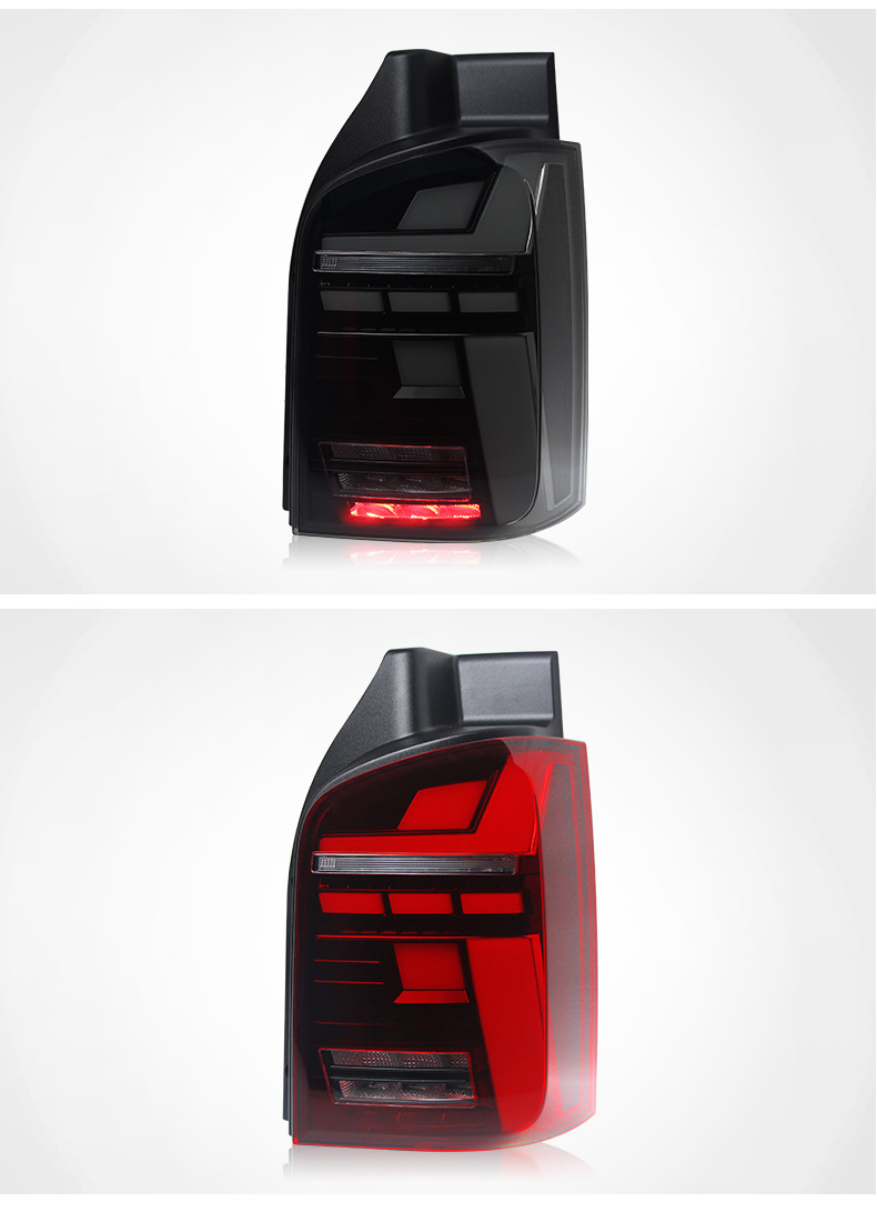 Car Tail Light Assembly LED DRL Rear Turning Signal Light Stop Brake Lamp For VW Multivan T5 20 11-20 15