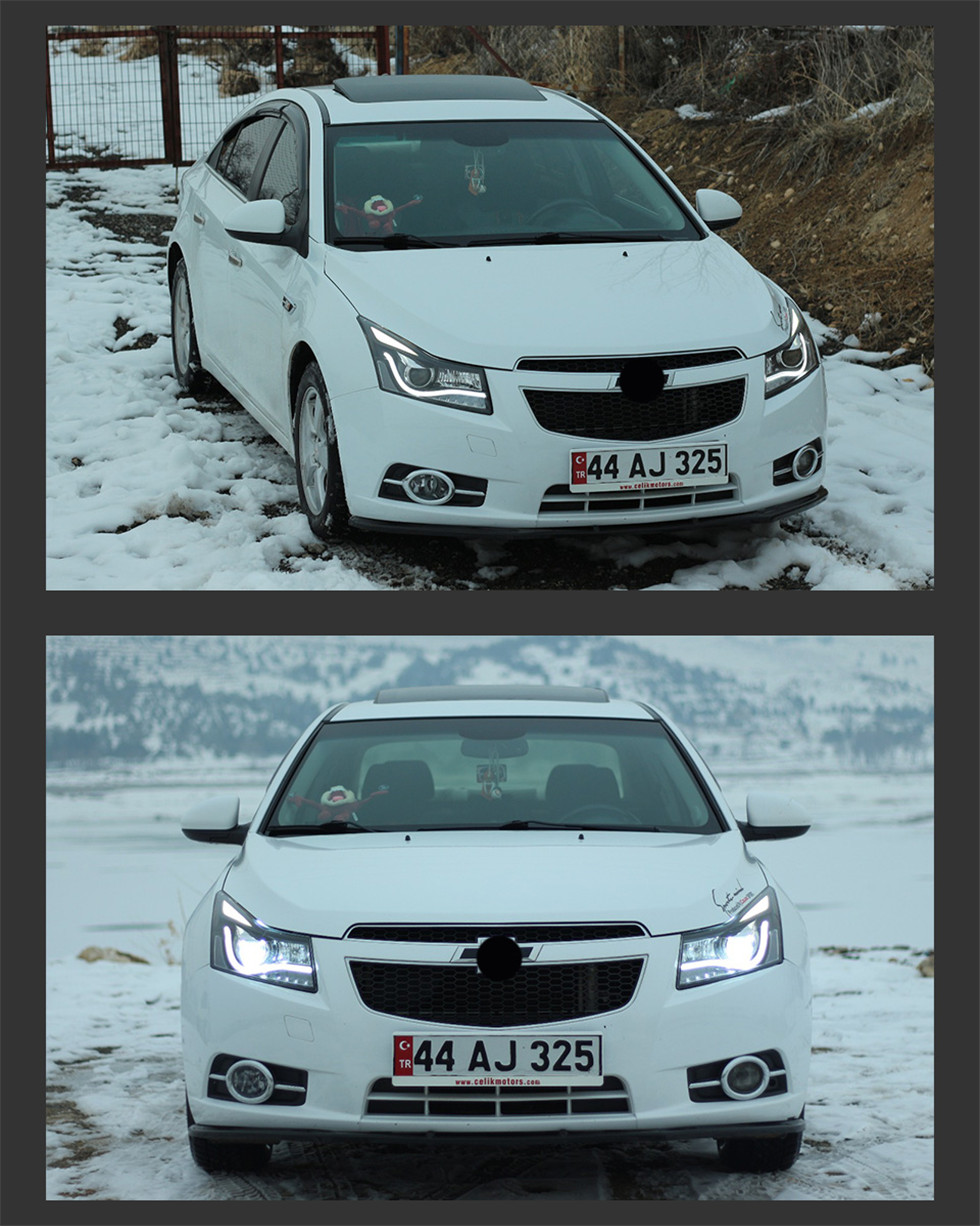 Headlight Assembly For Cruze 20 08-20 15 Front Headlights Replacement DRL Daytime Light LED Dynamic Signal Lamp