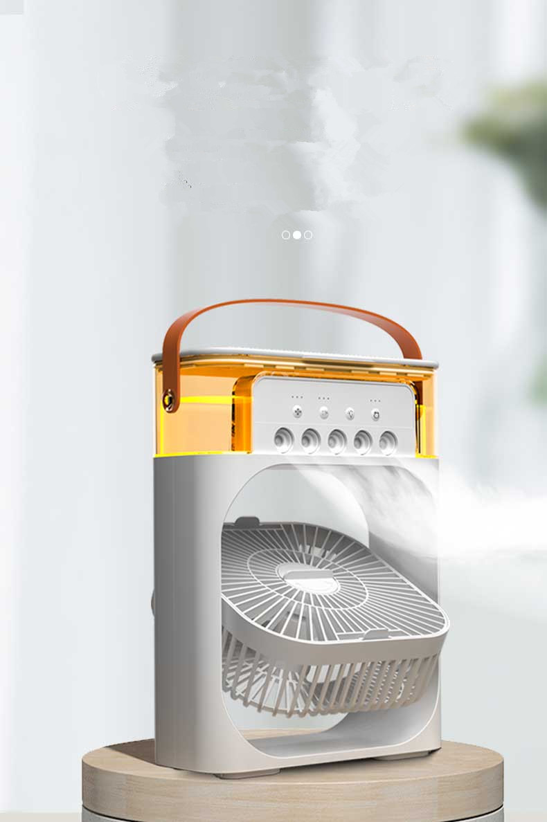 Mini Air Conditioner Air Cooler Water Cooling Spray Fan Portable USB Desktop Humidification Fan Small Queit Free Rotation Air Cooling Fan For Home Off