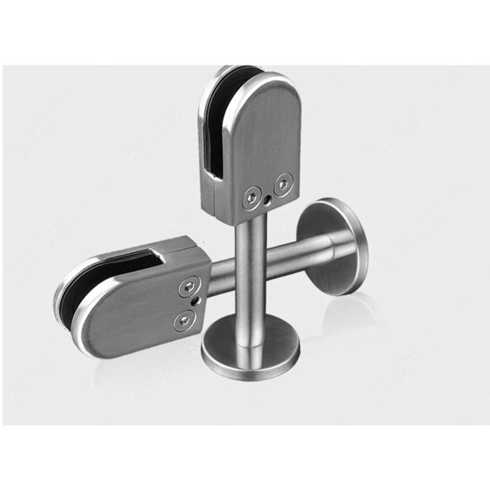 New 304 Stainless Steel Clamps Adjustable Glass Holder for Staircase Handrail Glass-to-ground Fixed Bracket 65x43x26