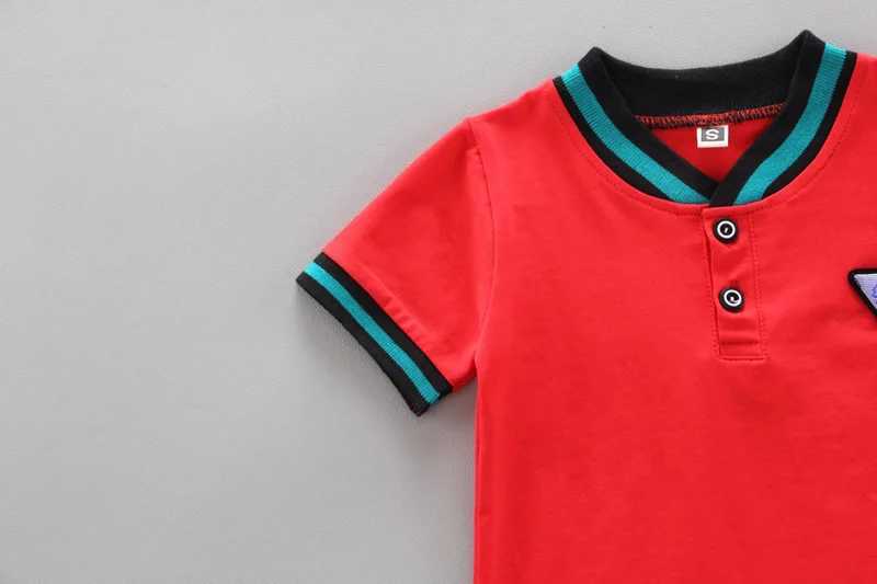 Clothing Sets Summer Cotton Baby Short sleeved Set Fashion Preschool Girls Polo Clothing Casual Set WX