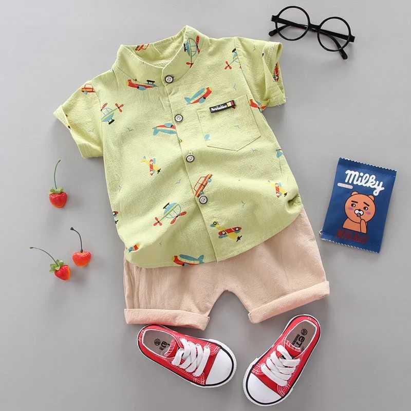 Clothing Sets 2024 Summer Leisure Clothing Fashion Boys Set Top and Shorts 2PCS Boys Baby Clothing Set Boys Baby Clothing WX94352
