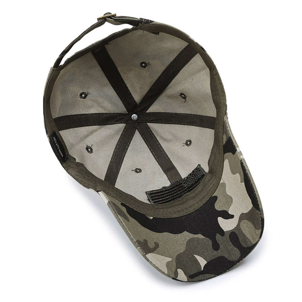 New camouflage baseball men's and women's outdoor sports duckbill embroidered fishing cap, casual hat H517-8.4