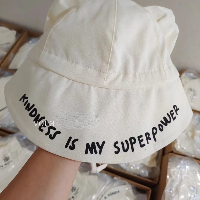 Swedish Ins Style Sun Hat Baby Sun Hat Fisherman Hat Beach Hat Summer Autumn Hat with Drawstring Elodie Custom Gift for Baby Kid 240517