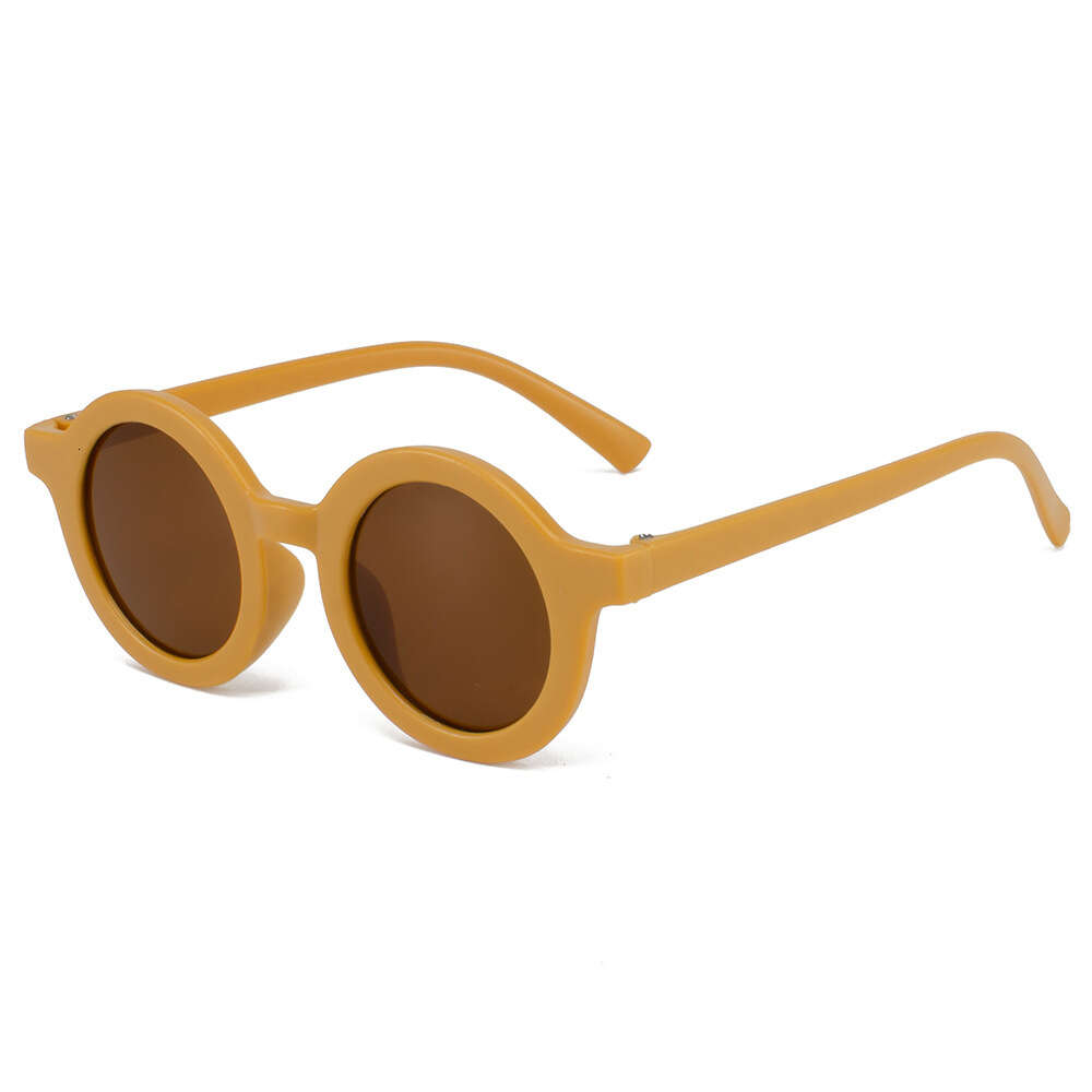 Children's inset style round frame, 1-7 year old baby sunglasses, shading, sun protection