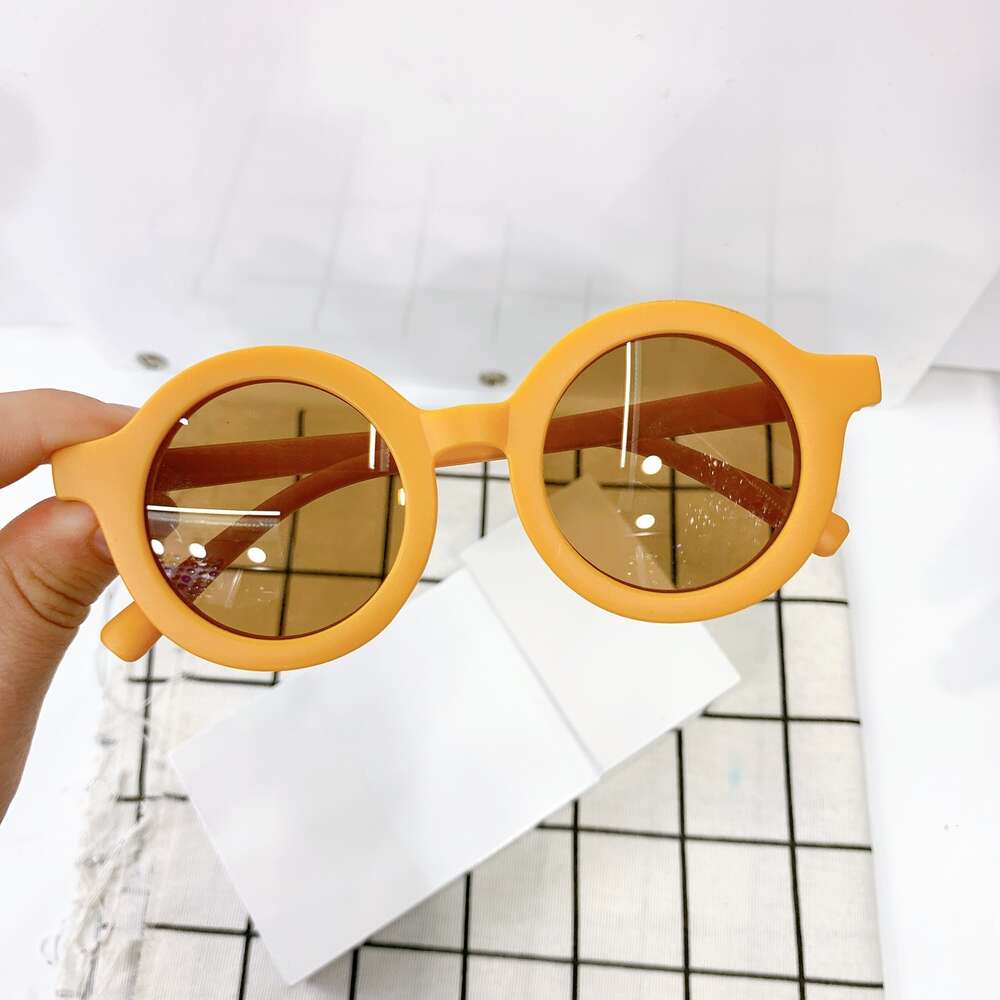 2024 Summer Cute Children's Sunglasses Matte Frame Sun Glasses kids Baby Decorative Eyeglasses Trendy Boy Eyewear Girls Fsahion