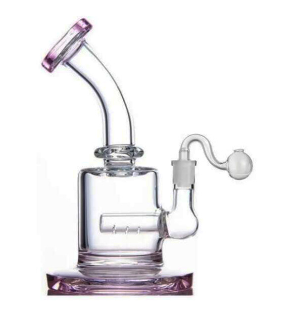 Beaker Glass Oil Rig Small Bong Dab Rigs beaker water Bongs Hookahs Smoking Pipes Chicha 14mm Banger