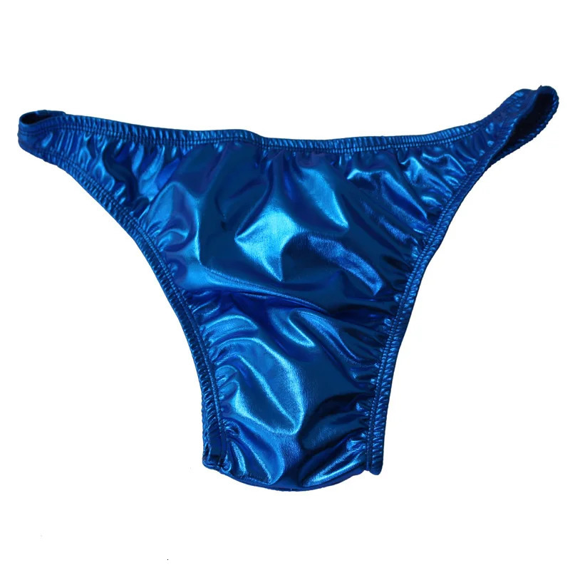 NPC IFBB WBFF Mens Fitness Posing Trunks Competition Pants Triangle Shorts Fabric Gold Shining Briefs C04 240509