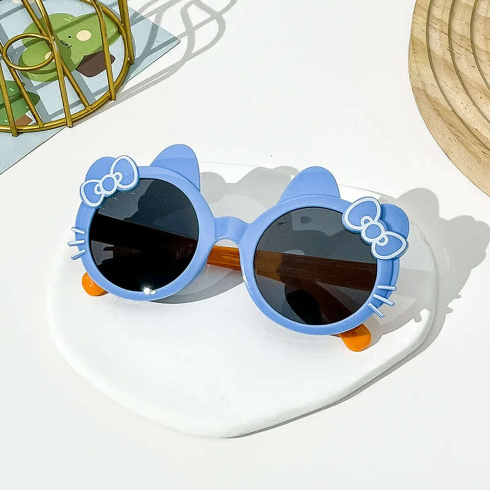 Children's Lovely Sunglasses Baby's New Bow Fashion Sunvisor Sun Glasses Summer Girl Cat Kitty Eyewear Kids Cute Oculos