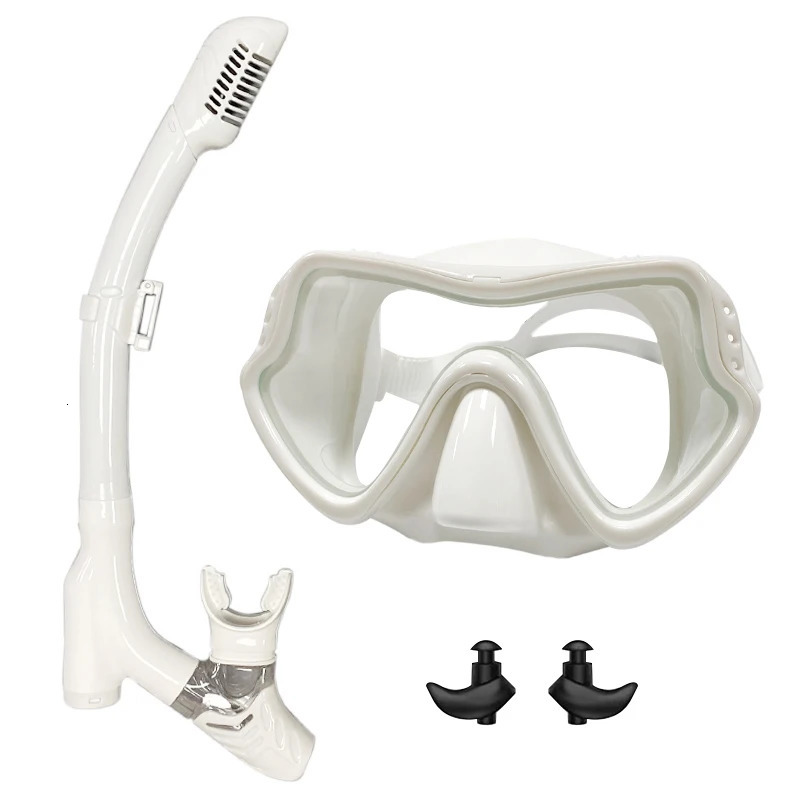 QYQ Diving mask Professional Snorkel Mask and Snorkels Goggles Glasses Swimming Easy Breath Tube Set 240506