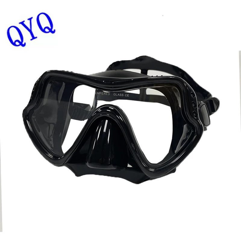 QYQ Diving mask Professional Snorkel Mask and Snorkels Goggles Glasses Swimming Easy Breath Tube Set 240506