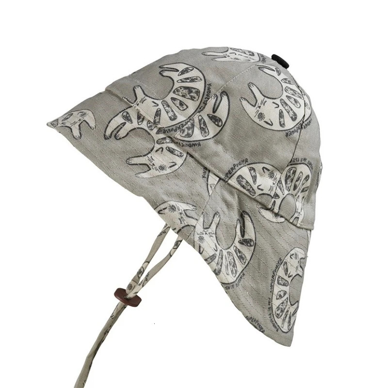 Swedish Ins Style Sun Hat Baby Sun Hat Fisherman Hat Beach Hat Summer Autumn Hat with Drawstring Elodie Custom Gift for Baby Kid 240517