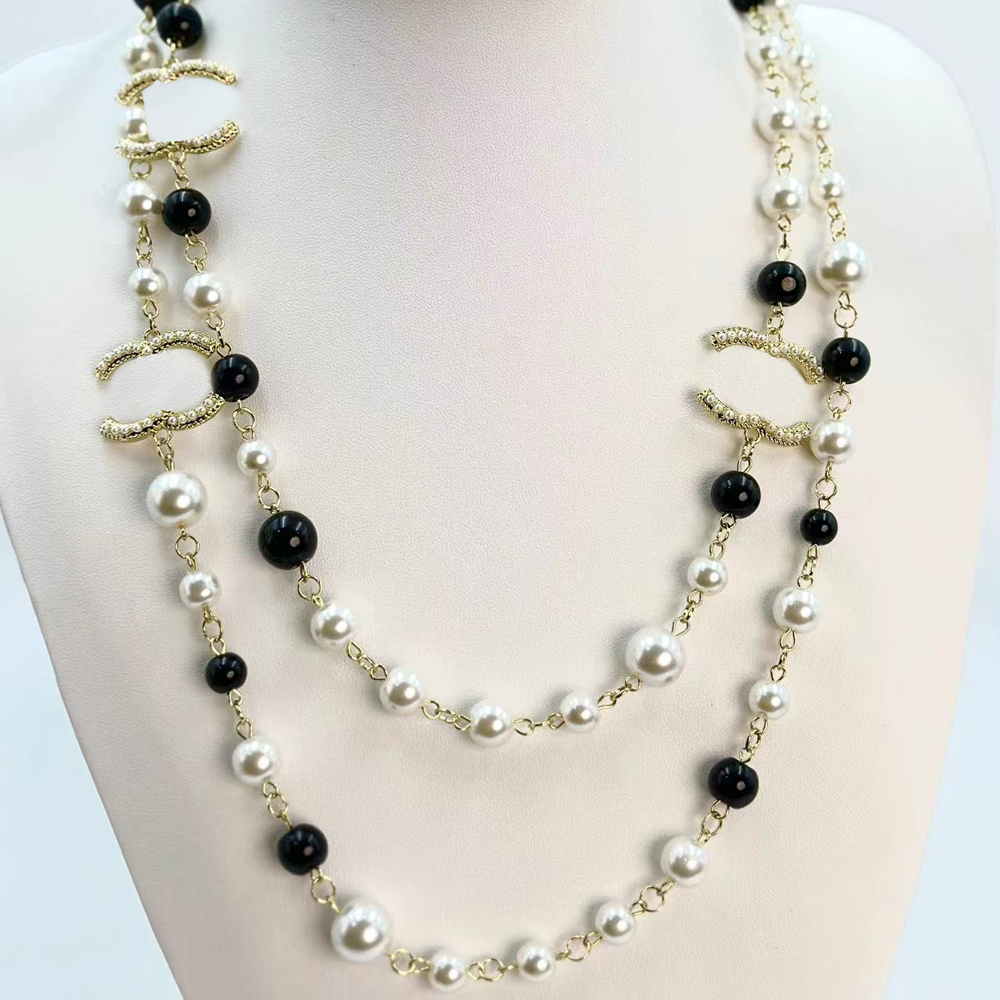 Necklace Designer Pendant Choker Brand Letter Pendants Gold Plated Stainless steel Crystal Pearl Chains Vogue Men Women Wedding Christmas Jewelry s