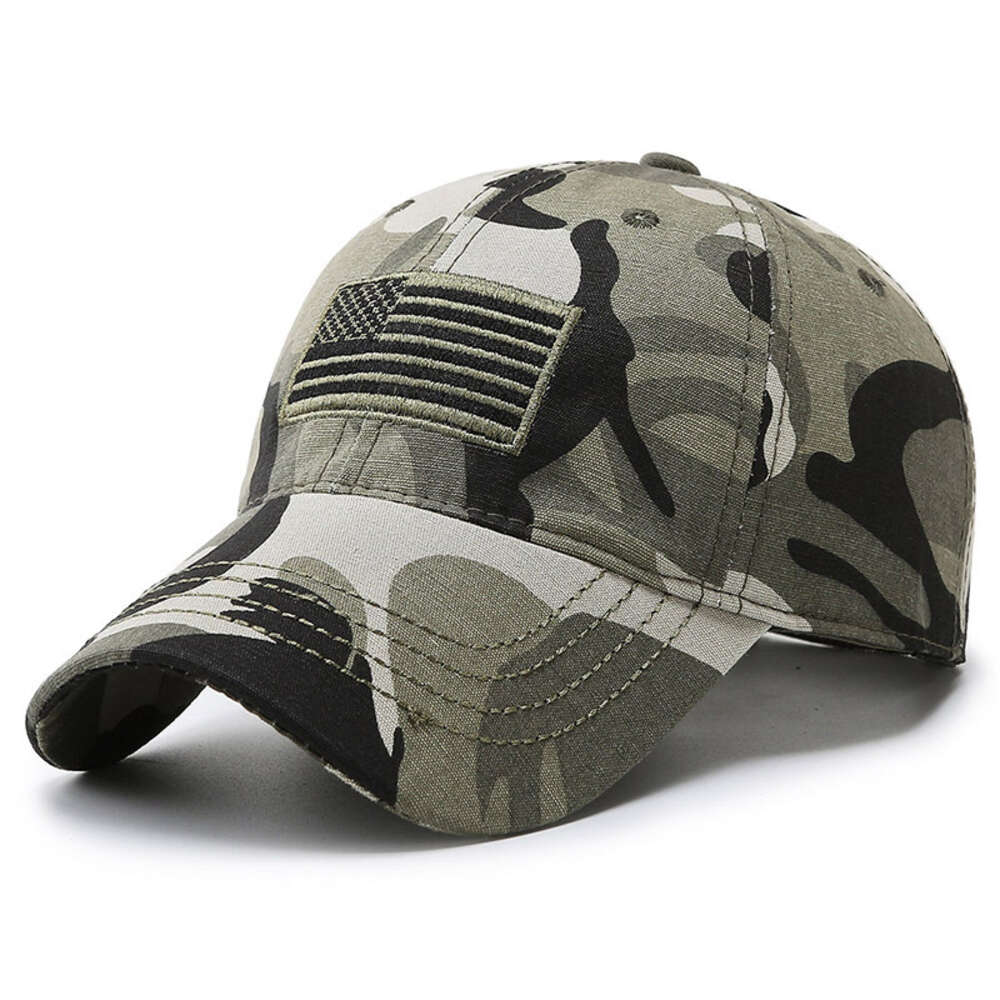 New camouflage baseball men's and women's outdoor sports duckbill embroidered fishing cap, casual hat H517-8.4