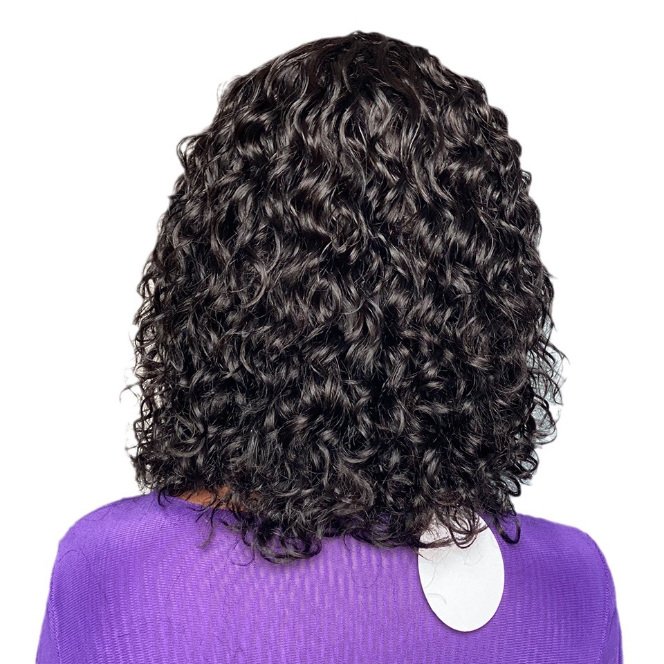 Afro 4C Edges Virgin Human Hair 150% HD Lace Frontal Wig Remy Kinky Curly Simualation Human Hair Wigs For Women