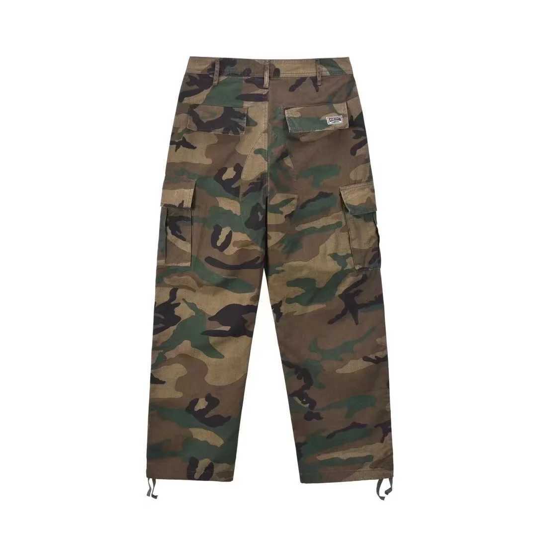 Men's 2024 Mens Y2K Pants Camouflage Printed Baggy Jeans Harajuku Running Dog Cargo Trousers T240515 X260207