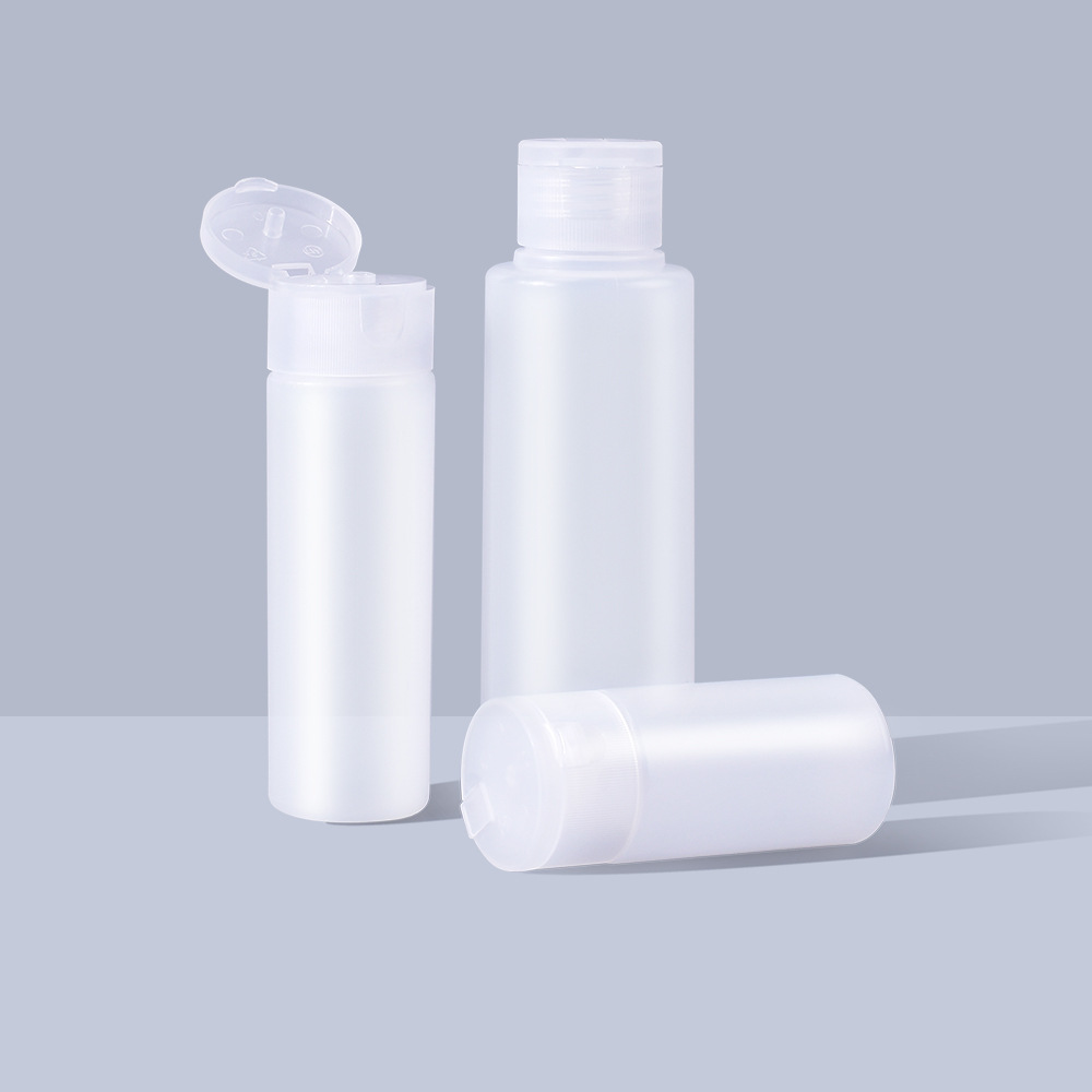 10ml 15ml 20ml 50ml 1.7oz Travel Squeezable Bottles Clear Plastic Sample Flip Cap Bottle Refillable Travel Containers for Makeup Cosmetic Toiletries L