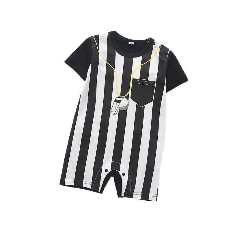 Clothing Sets Baby Rompers Summer New Style Baby Boy Girl Clothing Newborn Infant Cartoon Penguin Short Sleeve Clothes 0-24 Months J240518