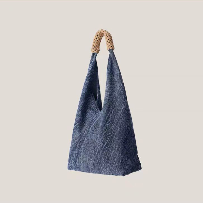 Cowboy Canvas Bag Women's One Shoulder Tote Bag New Moon Bag Small Design High Quality Large Capacity Bag Cowboy Bag Designer Bag