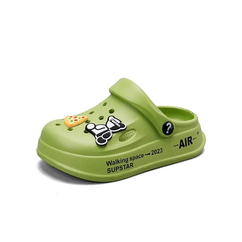 212y Kids Mules Clogs Summer Boys Girls Sandals Cartoon Many Colors Nonslip Comfortable Beach Slippers Children Garden Shoes 240507