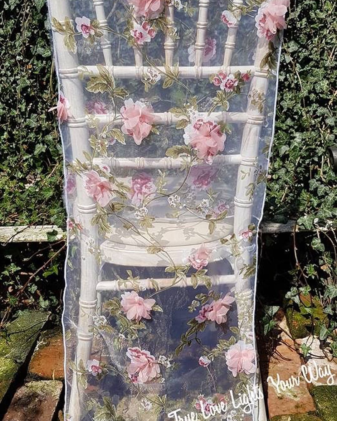 2024 Fashion Elegant Vintage Wedding Chair Covers Lace Florals Wholesale Party Supplies Accessories 29