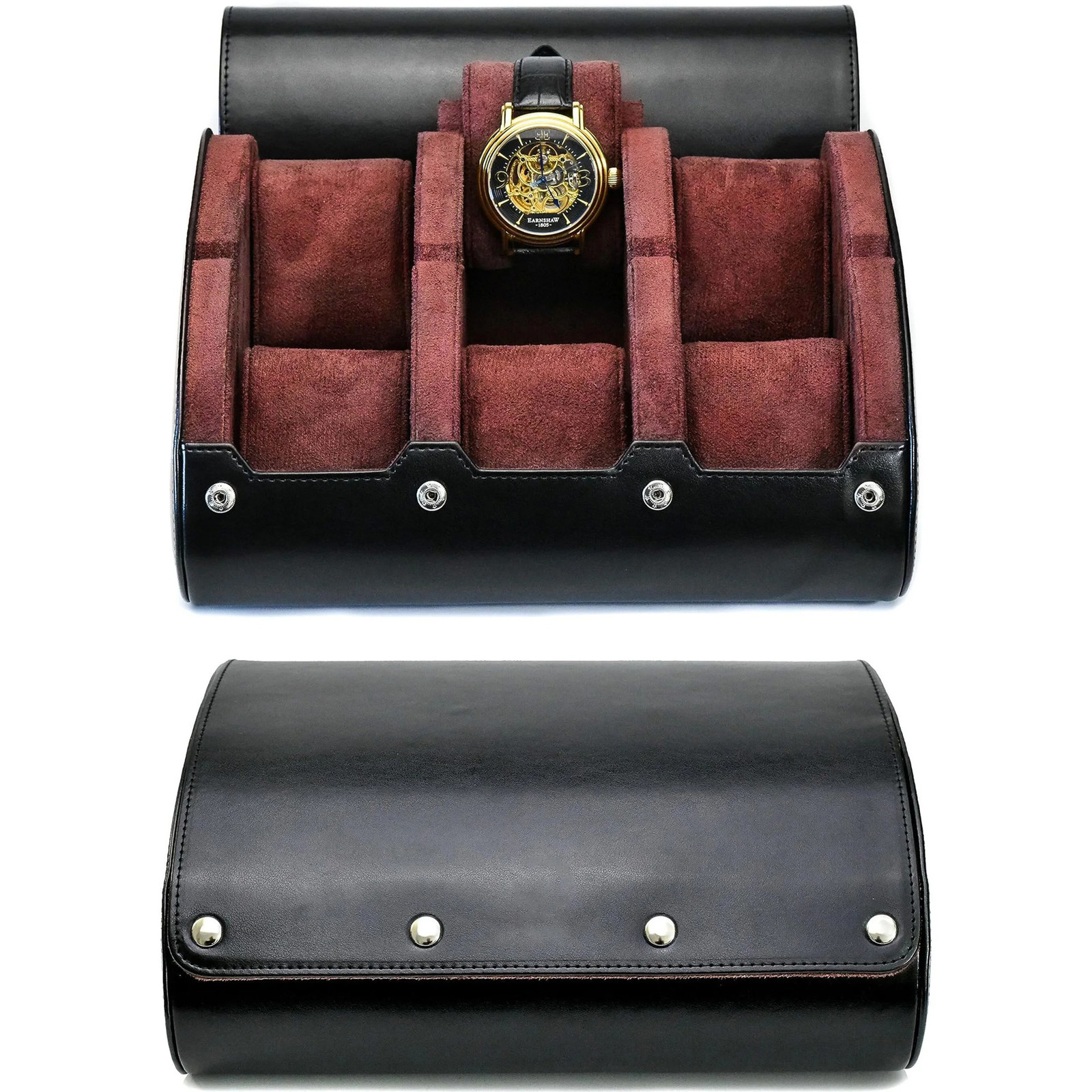 Watch Travel Case 3/6 Slot Watch Roll Travel Case Organizer Display - PU Leather Watch Case - Watch Organizer for Men Women 240518