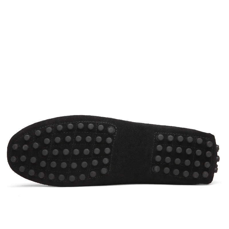 High Quality Suede Men Casual Shoes Light Nonslip Mens Driving Slip on Flats Loafers Leather 10 Colors Size 3849 240509