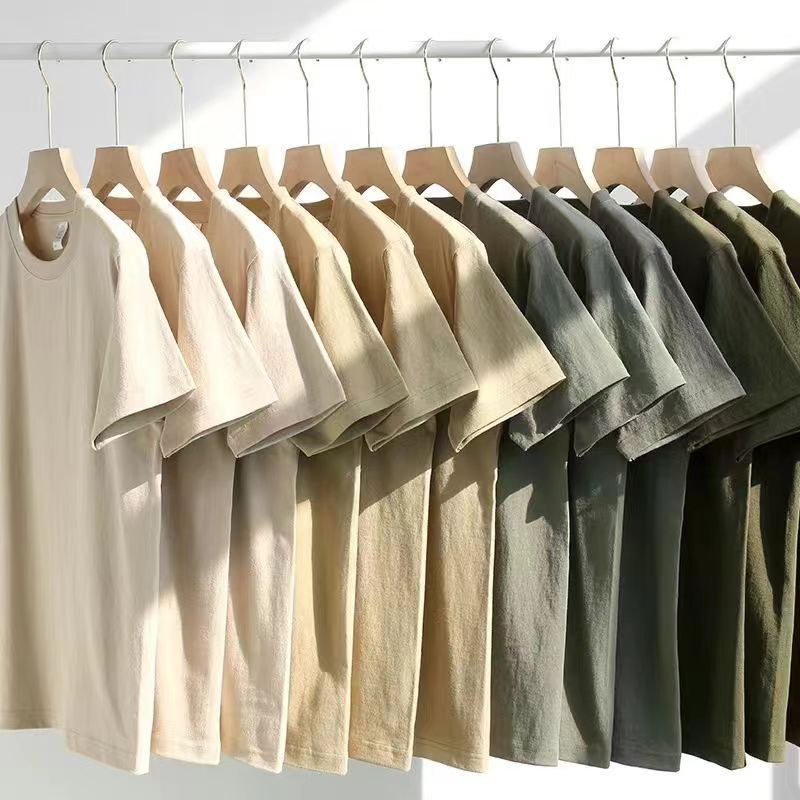 Tshirt pour hommes American Clicker 100% poids lourd coton t-shirt pour femmes décontractée couleur solide en vrac plus taille 4xlshirt