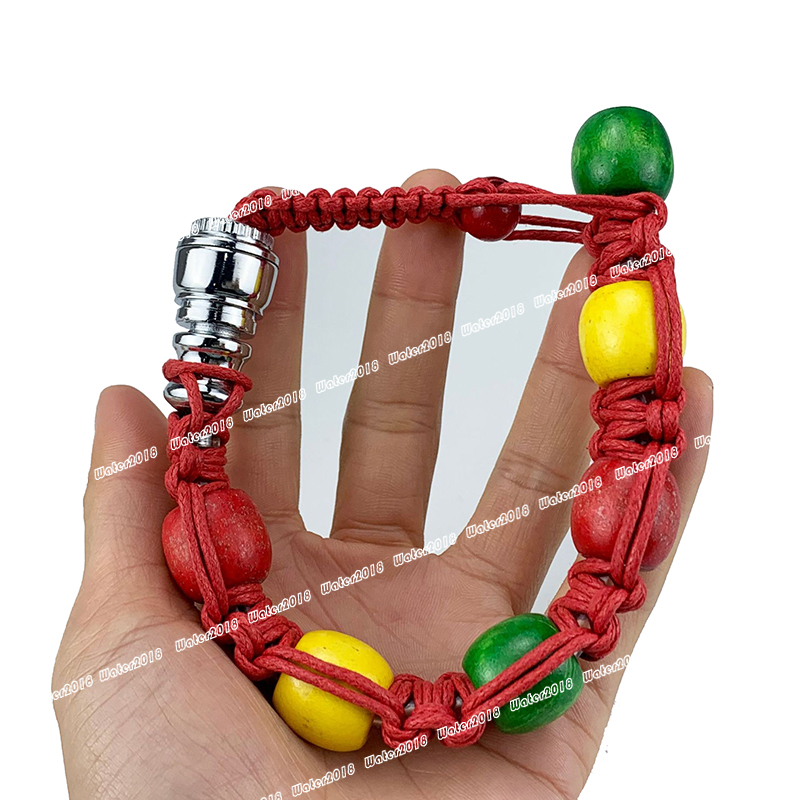 Beaded Bracelet Pipe Portable Hidden Filter Metal Cigarette Holder Household Smoking Accessories 28CM