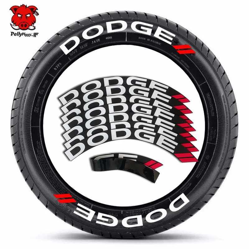 Car Stickers 8pcs/lot Car Tire Decals Car Tuning Universal 3D Permanent PVC Conjoined Letter Decals Car Stickers Personalized Decal T240513
