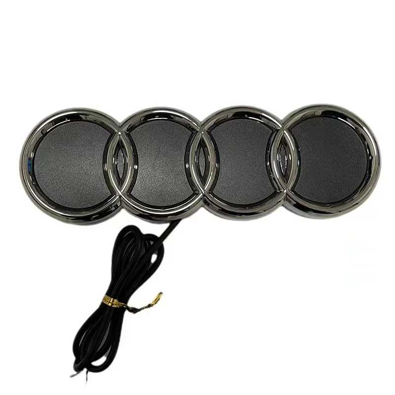 Car Stickers AUDI Car Front Grill Light LED Badge Sticker Luminous Decorative Light For AUDI Q7 A8L Q8 S4 S5 S6 S7 R8 RS6 Q2L TT A3 A5 T240513