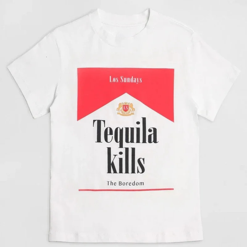 Tequila Killer Graphic Tees Retro Women Hippie Cute Vintage Fashion Shirts Tops Funny Alcohol Drinking TShirts Unisex Clothing 240518